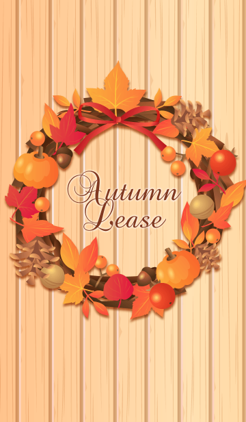 Autumn Lease 大人可愛い秋の紅葉リース Line着せかえ 360円