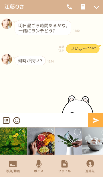 ねみちゃん専用かわいいクマの名前着せかえ Line着せかえ 360円