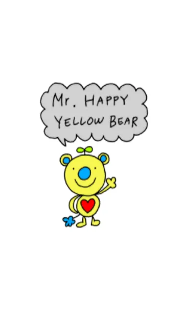 [LINE着せ替え] Mr.happy yellow bearの画像1