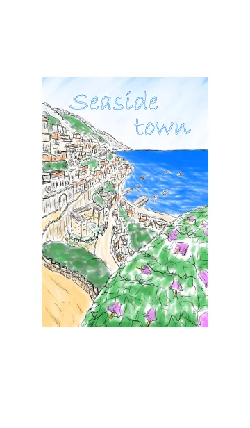 [LINE着せ替え] Seaside townの画像1