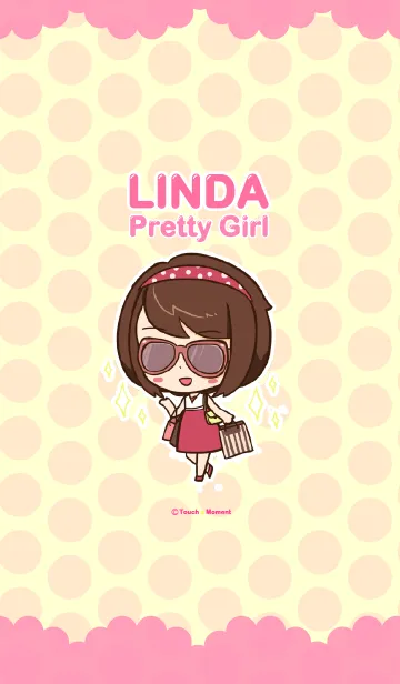 [LINE着せ替え] Linda Pretty Girl.の画像1