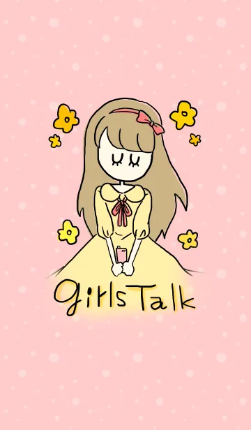 [LINE着せ替え] girls Talkの画像1