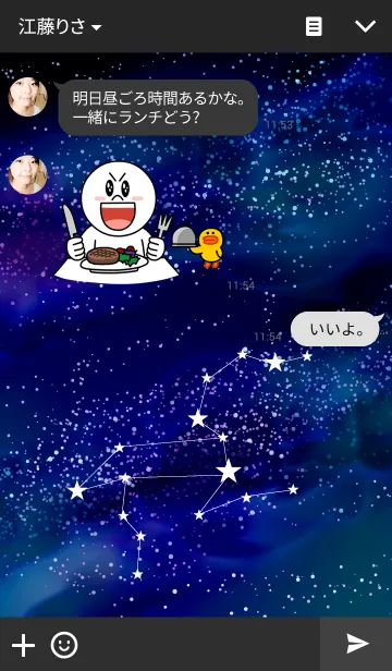 [LINE着せ替え] しし座の夜空の画像3