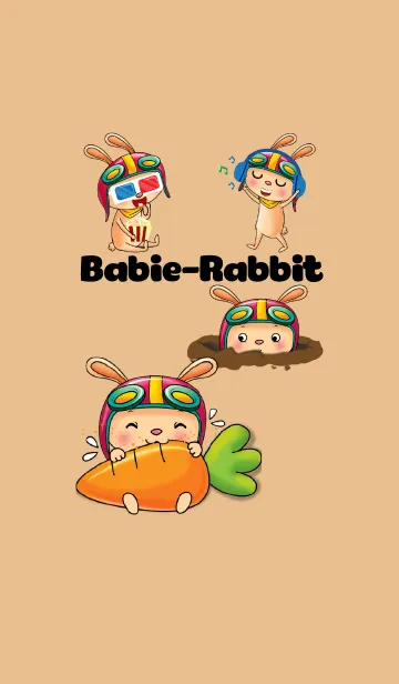 [LINE着せ替え] My Babie-Rabbit Wearing Funny Hatの画像1