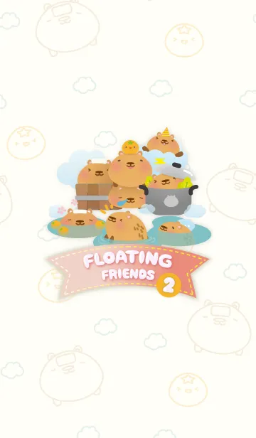 [LINE着せ替え] Floating Friends 2の画像1