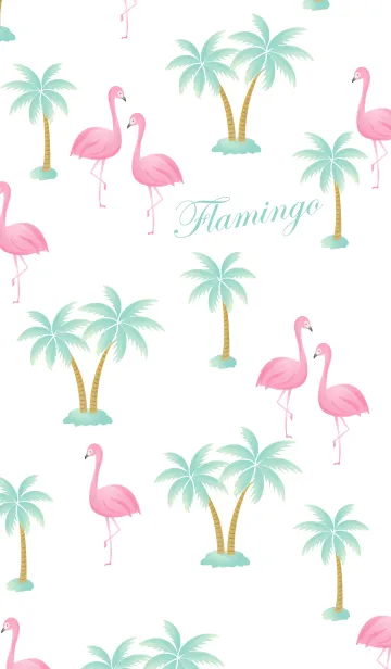 [LINE着せ替え] Flamingo Summerの画像1