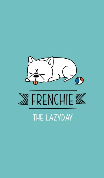 [LINE着せ替え] フレンチブル-The lazy day-の画像1