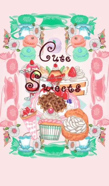 [LINE着せ替え] Cute Sweets 1の画像1