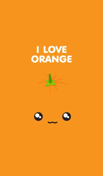 [LINE着せ替え] I Love Orangeの画像1