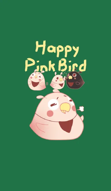 [LINE着せ替え] Happy Pink Birdの画像1