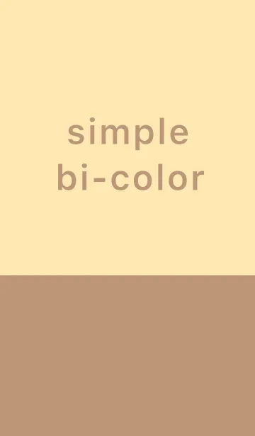 [LINE着せ替え] simple yellow and brown bi-colorの画像1