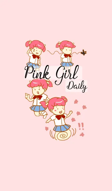 [LINE着せ替え] Pink Girl Dailyの画像1