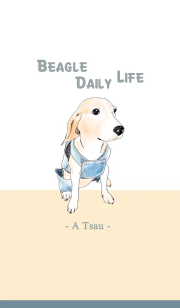 [LINE着せ替え] Beagle Daily Life - A Tsauの画像1