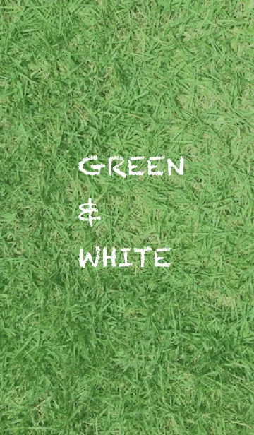 [LINE着せ替え] Green ＆ Whiteの画像1