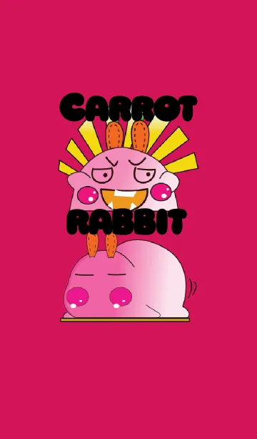 [LINE着せ替え] Cute Carrot-rabbitの画像1