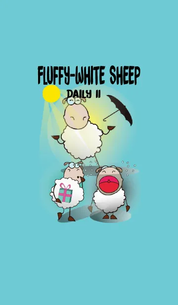 [LINE着せ替え] Very Funny and Fluffy-white Sheep Vol IIの画像1