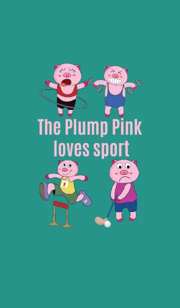 [LINE着せ替え] One of us: The Plump Pink loves sportの画像1