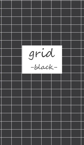 [LINE着せ替え] Grid x Blackの画像1