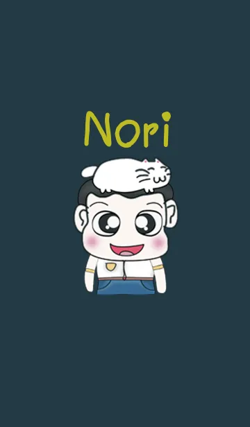 [LINE着せ替え] Hello my name is Nori. I love Cat.の画像1