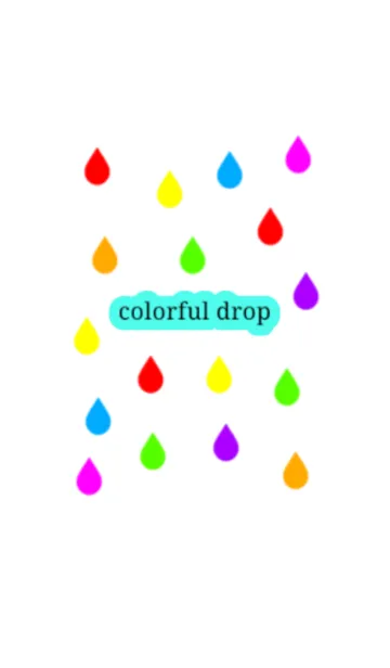 [LINE着せ替え] Colorful dropの画像1