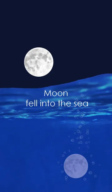 [LINE着せ替え] Moon fell into the sea~海に落ちたお月様~の画像1