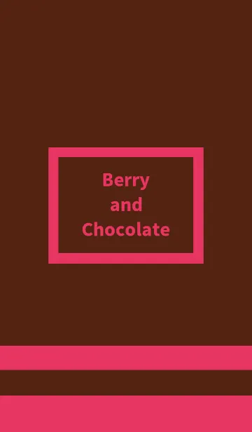 [LINE着せ替え] Berry and Chocolateの画像1