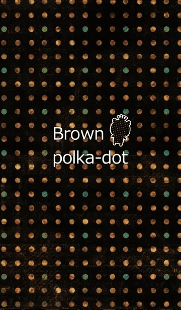 [LINE着せ替え] Brown polka-dotの画像1