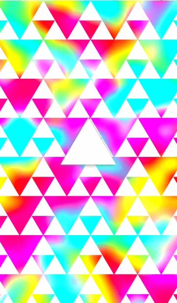 [LINE着せ替え] Colorful triangleの画像1