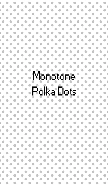 [LINE着せ替え] Monotone Polka Dotsの画像1