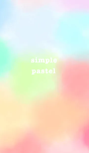 [LINE着せ替え] simple colorful pastelの画像1