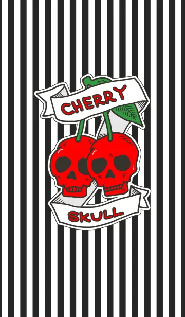 [LINE着せ替え] Rockabilly cherry skullの画像1