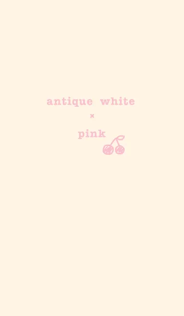 [LINE着せ替え] antique white and pinkの画像1