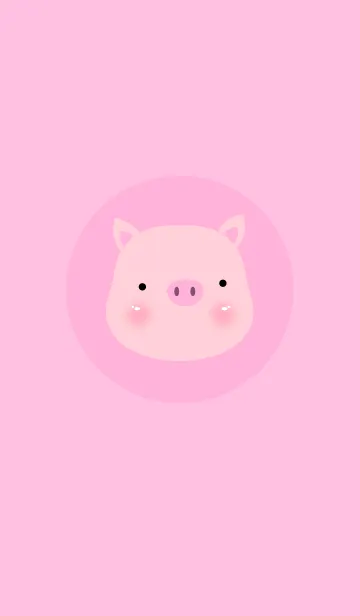 [LINE着せ替え] Simple pig themeの画像1