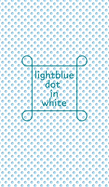 [LINE着せ替え] lightblue dot in white kaiの画像1