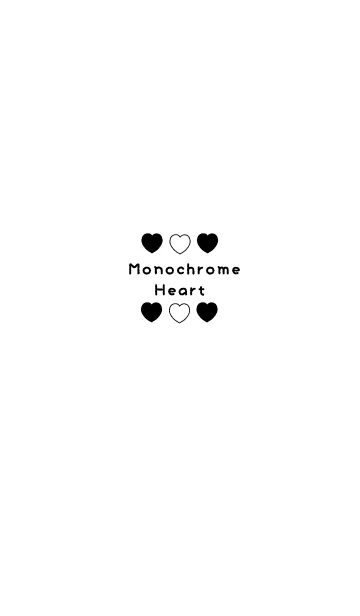 [LINE着せ替え] Monochrome Heartの画像1