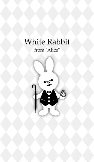 [LINE着せ替え] White Rabbit from "Alice"の画像1