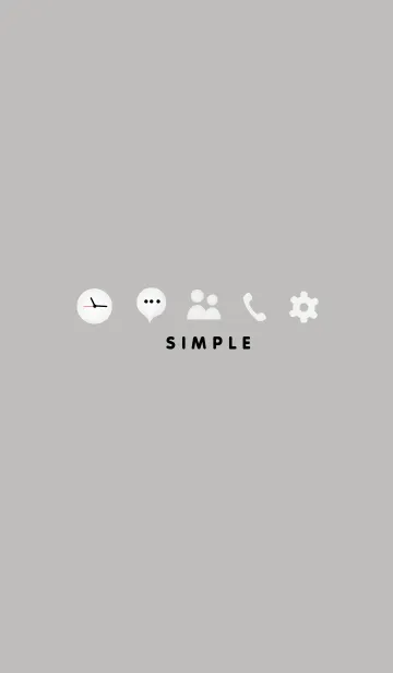 [LINE着せ替え] Simplle themeの画像1