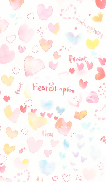 [LINE着せ替え] Hert Simple♡の画像1