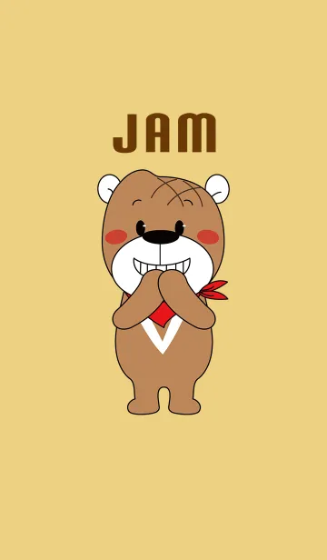 [LINE着せ替え] Waffle Bear Jamの画像1