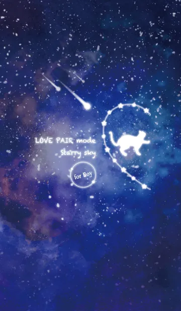 [LINE着せ替え] LOVE PAIR mode -Starry sky-【Boy】ver.2の画像1