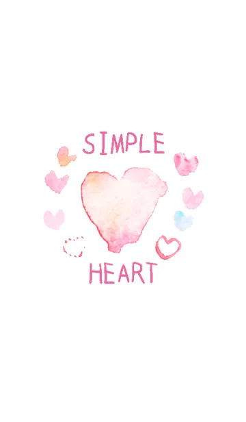 [LINE着せ替え] SIMPLE HEART01♡の画像1