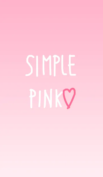 [LINE着せ替え] simple pink ♡の画像1