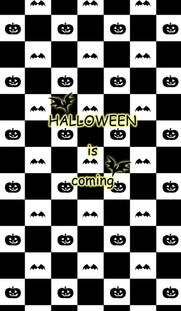 [LINE着せ替え] ブロックチェック ハロウィンの画像1