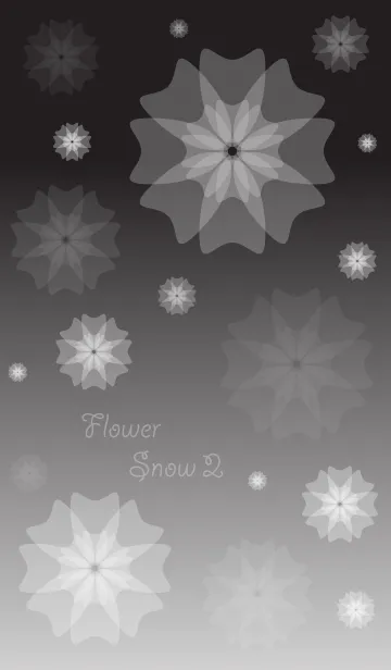 [LINE着せ替え] Flower Snow 2の画像1