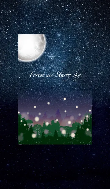 [LINE着せ替え] Forest and Starry sky -森と星空-の画像1