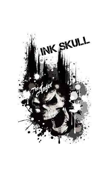 [LINE着せ替え] 墨ドクロ INK SKULL -The Anger-の画像1