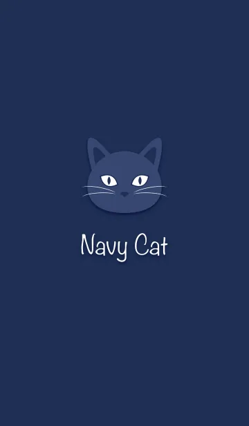 [LINE着せ替え] Navy Catの画像1