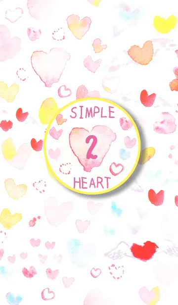 [LINE着せ替え] SIMPLE HEART 02♡の画像1