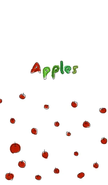 [LINE着せ替え] Apples ~手描き~の画像1