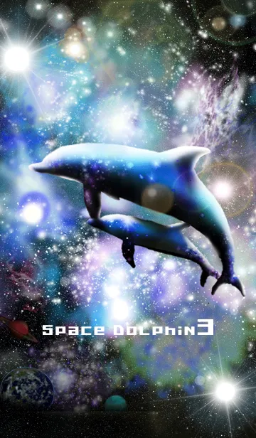 [LINE着せ替え] Space Dolphin 3の画像1